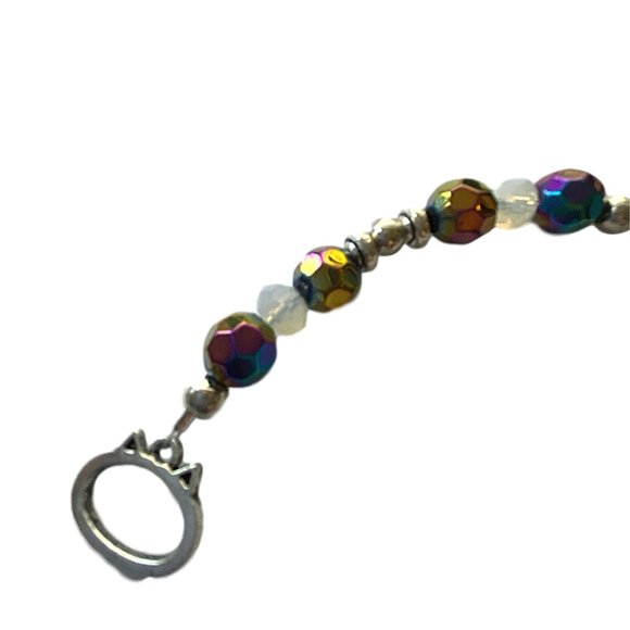 Regal Queen of Cats Cabochon Beaded Bracelet NEW - Picture 10 of 16